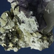 Fluorite with Quartz and Arsenopyrite
