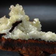 Adamite- gemmy crystals on gossan