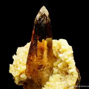 Baryte on Calcite