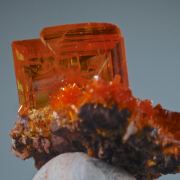 Wulfenite on Mimetite