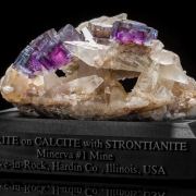 Phantom Fluorite, Strontianite & Calcite