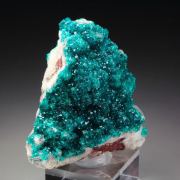 gemmy DIOPTASE, CALCITE