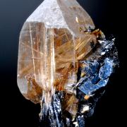 Rutilated Quartz and Hematite