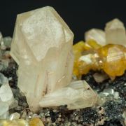 Galena with Cerussite, Wulfenite and Dolomite