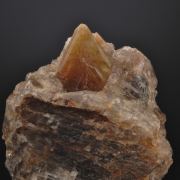 Chrysoberyl - twinned crystal on matrix