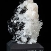 Calcite & Quartz on Sphalerite