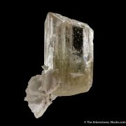 Spodumene (fluorescent) with Albite and Tourmaline