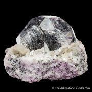 Schorl Tourmaline inclusions in Beryl var. Aquamarine