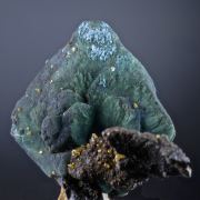 Chrysocolla ps after Malachite after Azurite with Wulfenite