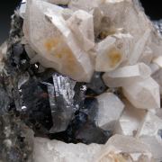 Brookite with Quartz