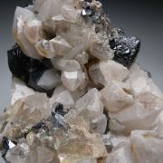 Brookite with Quartz