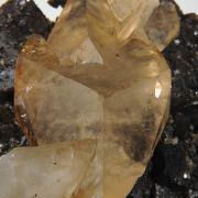 twinned Calcite on Sphalerite 