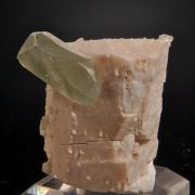 Herderite (Hydroxylherderite) on Microcline
