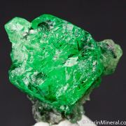 Tsavorite with Diopside
