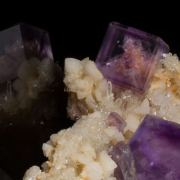 Fluorite on Dolomite with Quartz