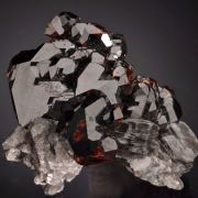 Spessartine on Muscovite