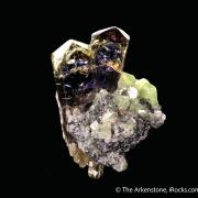 Tanzanite with Diopside