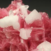 gemmy RHODONITE, CALCITE