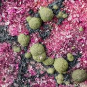 Kolwezite on Cobaltian Calcite