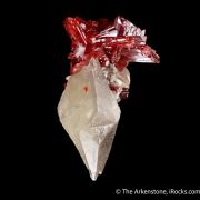 Realgar on Calcite with Picropharmacolite