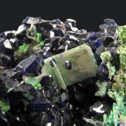 Azurite and Cerussite on Arsentsumebite
