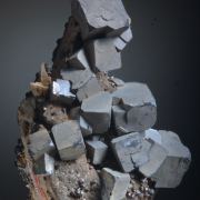 Galena with Sphalerite , Calcite