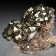 Pyrite on Quartz