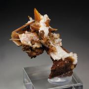 WULFENITE, CALCITE