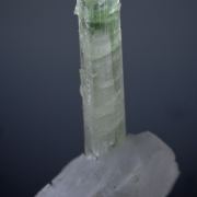 Elbaite on Quartz