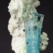Aquamarine on Feldspar