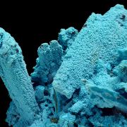 Chrysocolla, malachite, pseudo. after baryte
