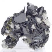 Sphalerite, pyrite, chalcopyrite, quartz