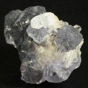 Quartz with Fluorite included with Bismuthinite
