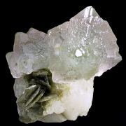 Fluorite, muscovite, feldspar