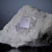 Fluorite -gem clear on Quartz