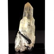 Quartz, Tourmaline Elbaite.