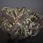 Copper pseudomorph after Azurite rosette