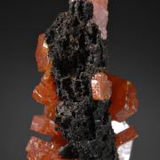  Vanadinite on Goethite (stalactitic)