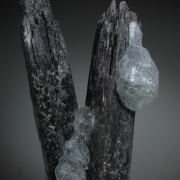 Fluorite on Schorl/ Elbaite