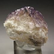 new find - FLUORITE incrustations on skeletal CALCITE, GYPSUM