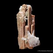 Rhodochrosite ps. Serandite, Natrolite