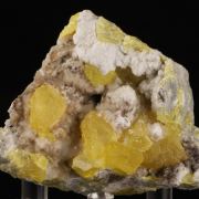Sulphur on Aragonite