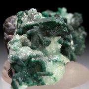 Malachite after Azurite on Smithsonite