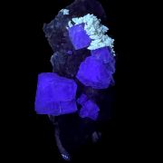 Fluorite, calcie, quartz MONGOLIA