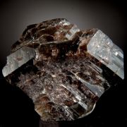 Ferroaxinite - large compound crystals