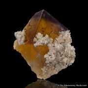 Fluorite with Calcite and Chalcopyrite