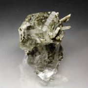 water-clear FLUORITE with QUARTZ inclusions