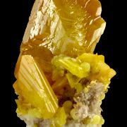 Wulfenite, mimetite, baryte