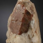 Willemite -red to pink crystal in Calcite