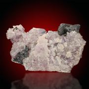 Polybasite on Amethyst